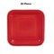 24 Count Red Square Paper Dessert Plates for Parties and Events 7"